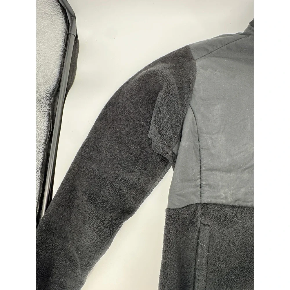 The North Face Fleece Denali Jacket XL Polartec‎ Black Full Zip Mens Recycled
